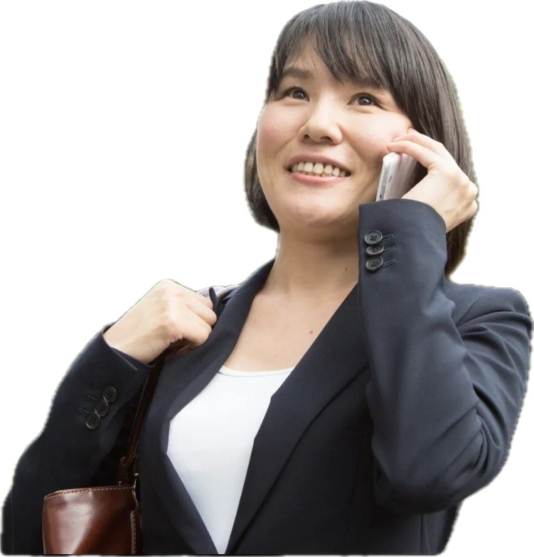 電話対応するパートスタッフ